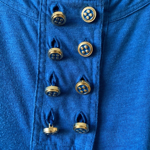 Marc by Marc Jacobs Blue Button Top - Picture 4 of 8